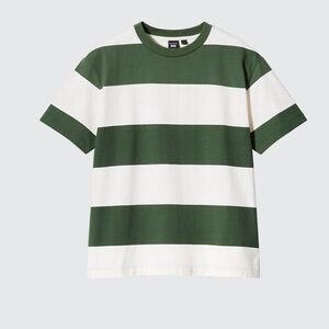 Uniqlo Olive Graphic Short Sleeve T-Shirt